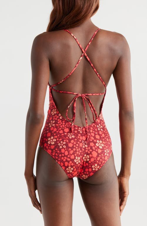 Ulla Johnson Positano One-piece Swimsuit In Orange
