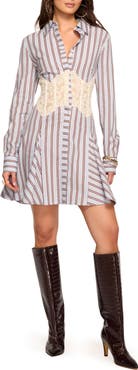 Ramy Brook Wren Lace Bodice Shirtdress