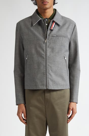 Thom Browne Fit 2 Wool Hopsack Golf Jacket | Nordstrom