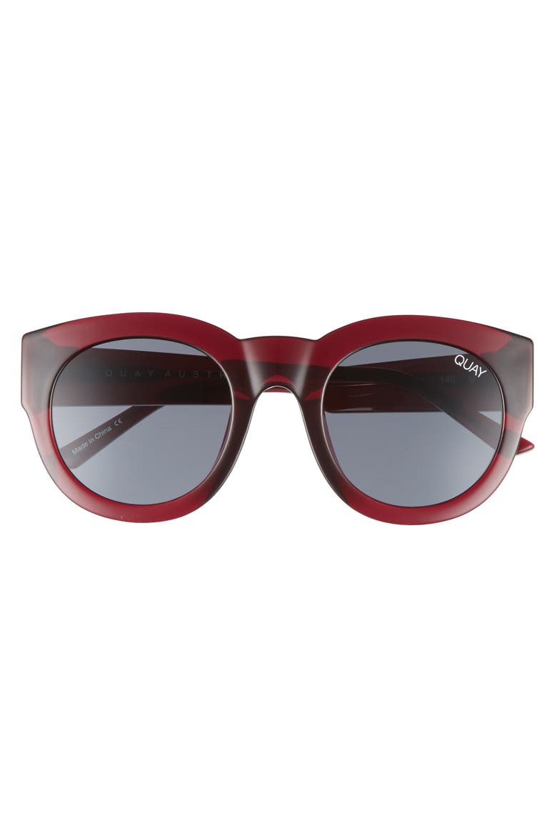 Australia If Only 50mm Round Sunglasses, Alternate, color, RED/ SMOKE