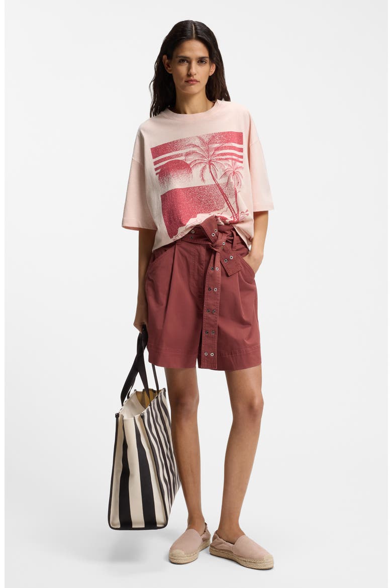 Cotton Tee, Alternate, color, CREAM ROSE