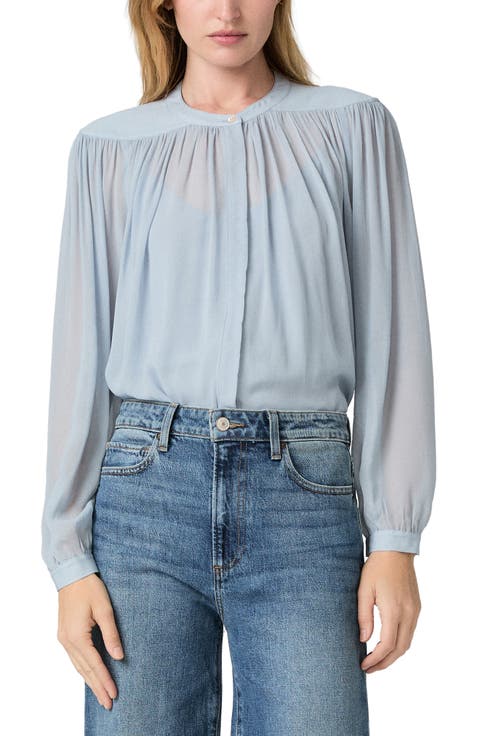Suri Band Collar Top