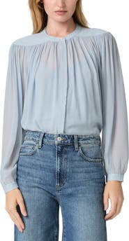 PAIGE Suri Band Collar Top