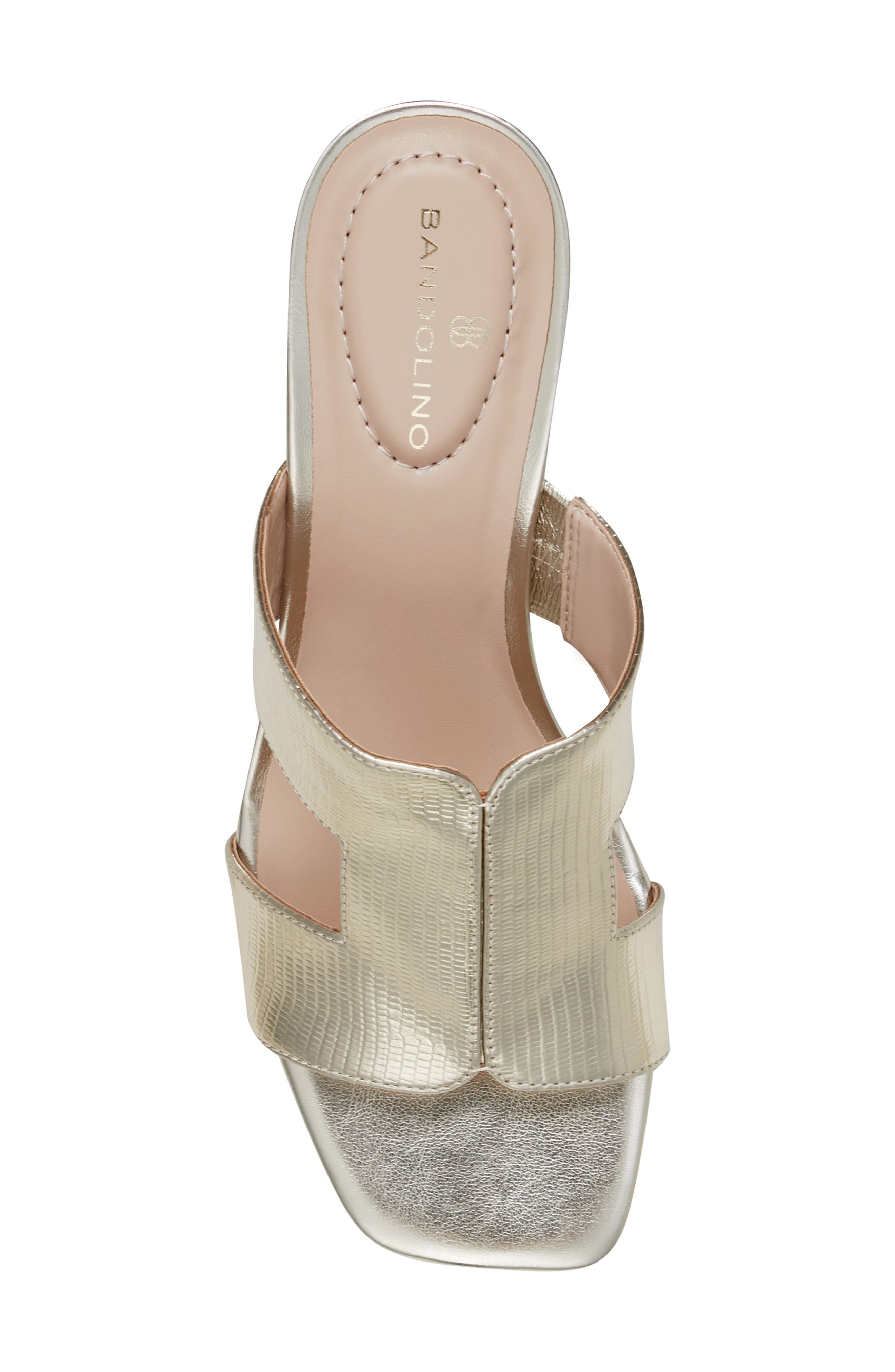 Merring Block Heel Metallic Sandal, Alternate, color, GOLD 710