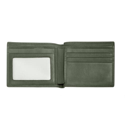 Breed Locke Bi Fold Wallet In Green