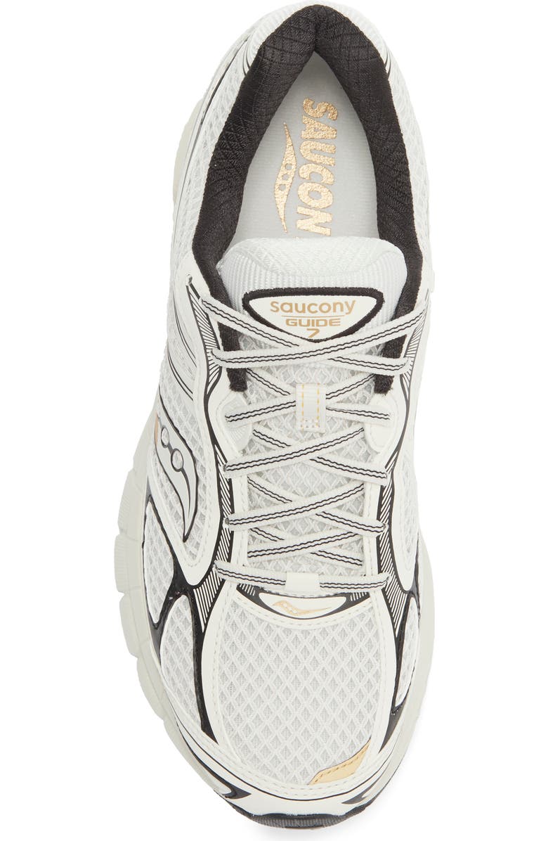 Saucony Gender Inclusive ProGrid Guide 7 Sneaker, Alternate, color, Onyx/ Gold