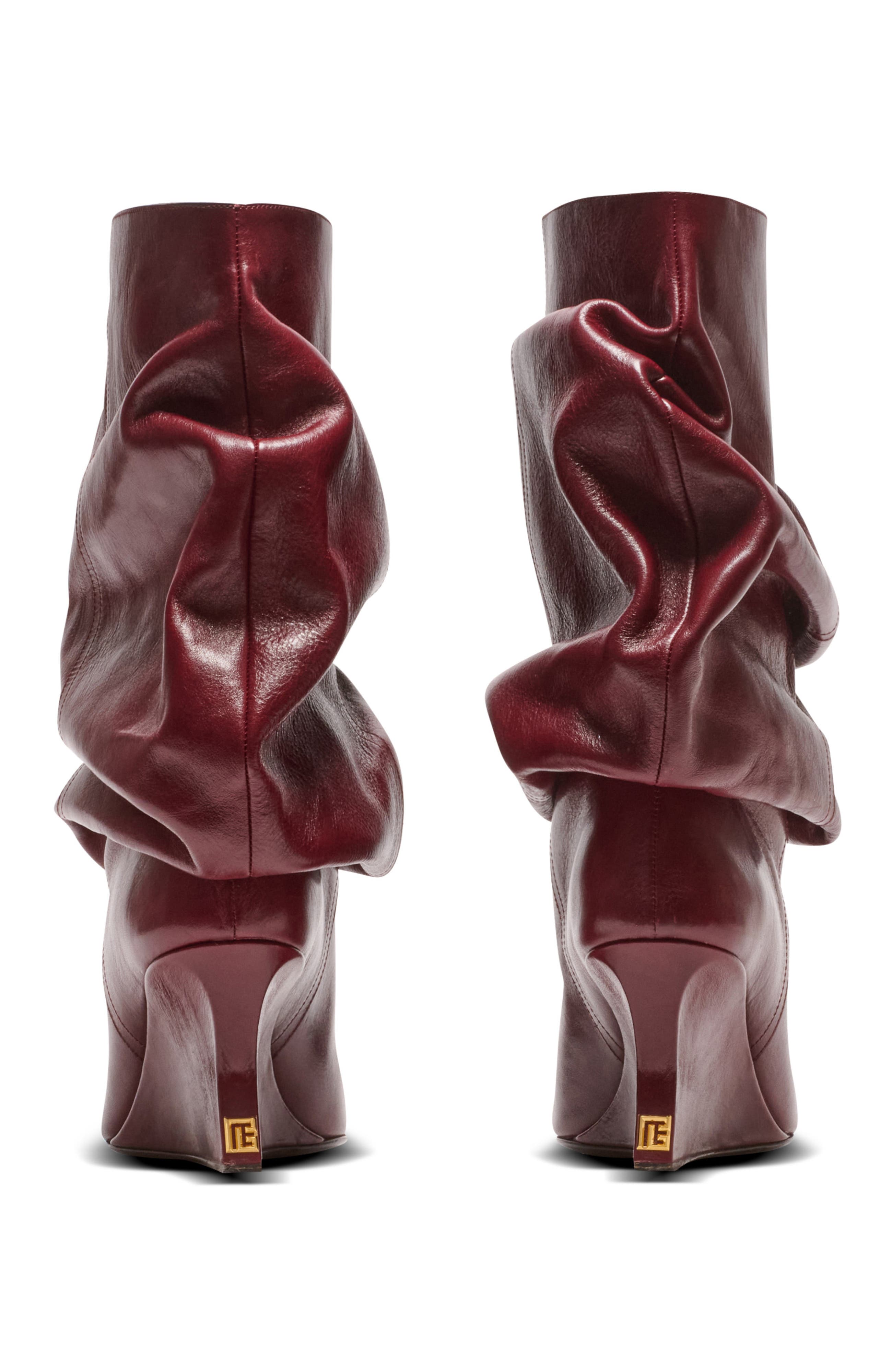 Balmain Wedge Ankle Boots, Alternate, color, Brown