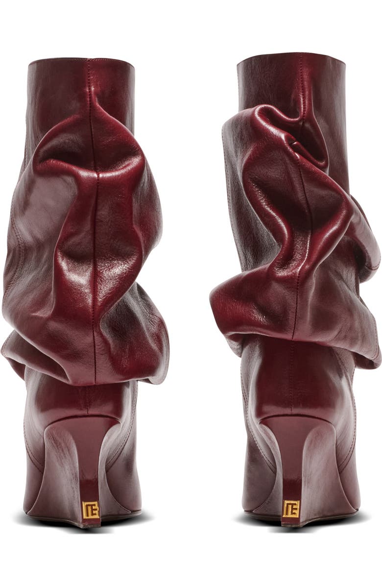 Balmain Wedge Ankle Boots, Alternate, color, Brown