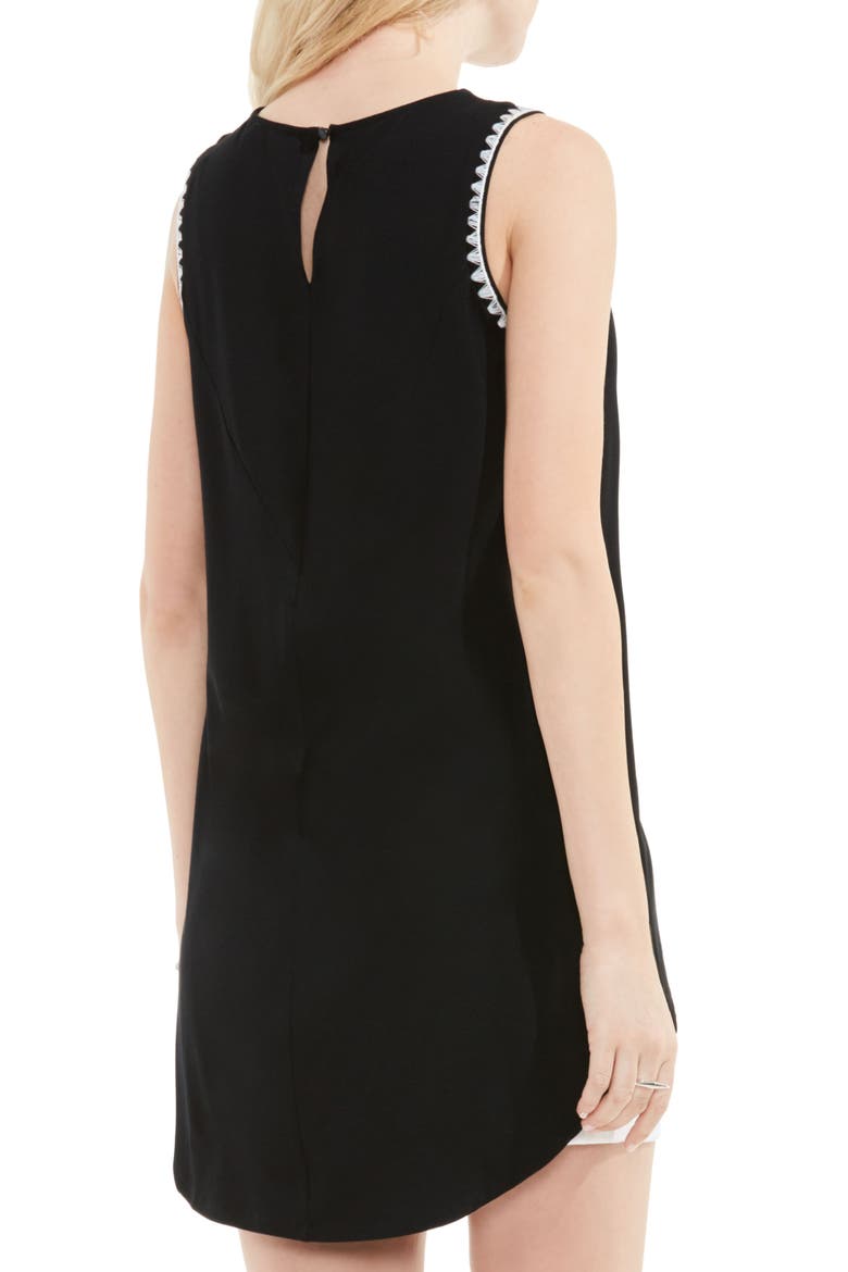 Embroidered High/Low Top, Alternate, color, RICH BLACK