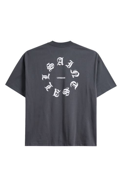 Allsaints Reflektor Logo Graphic T-shirt In Gray
