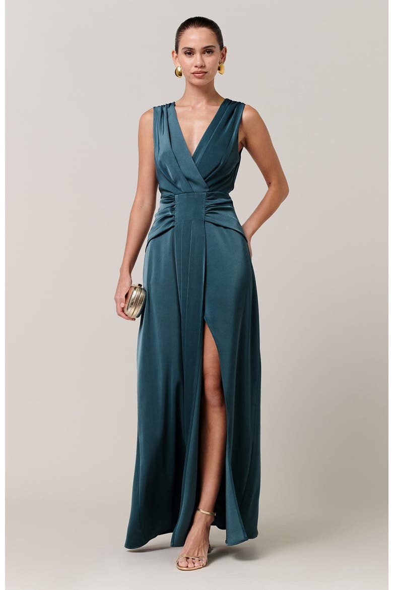 Reannah Maxi Dress, Alternate, color, Teal