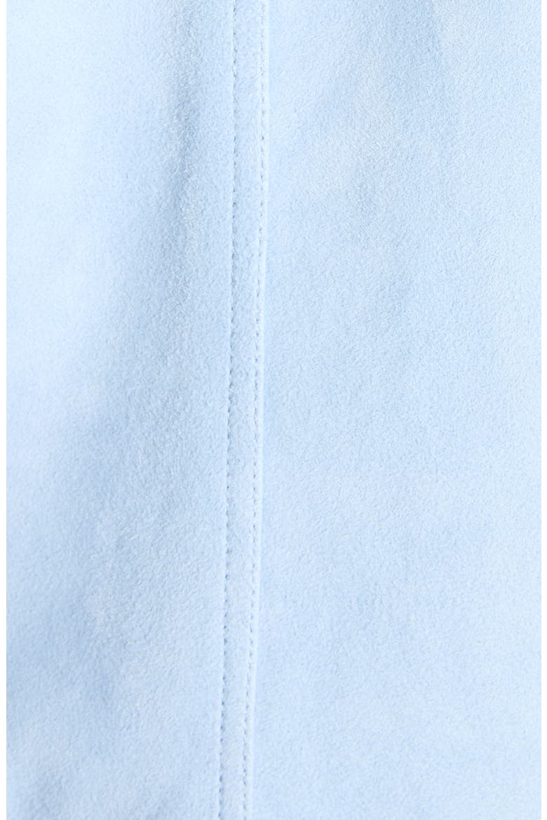 Lambskin Suede Overshirt, Alternate, color, MINERAL BLUE
