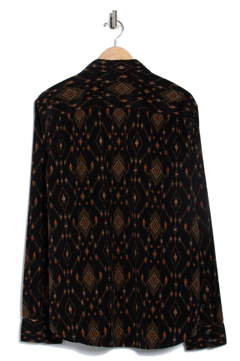 Mojave Long Sleeve Western Shirt, Alternate, color, BLACK IKAT/ MULTI
