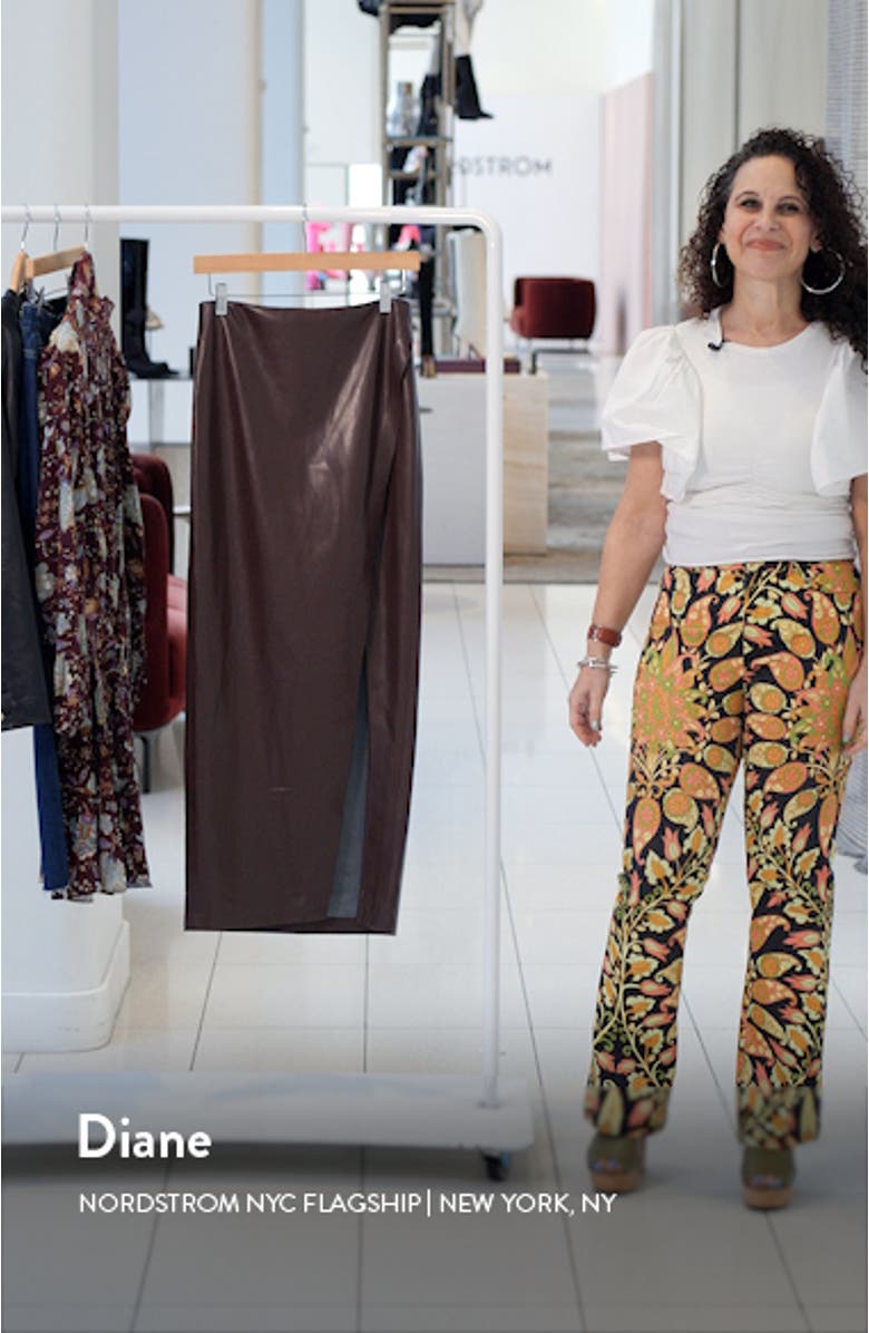 Siobhan Faux Leather Skirt, sales video thumbnail