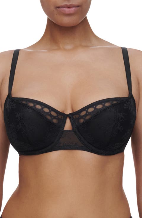 Mixed Media Underwire Demi Bra