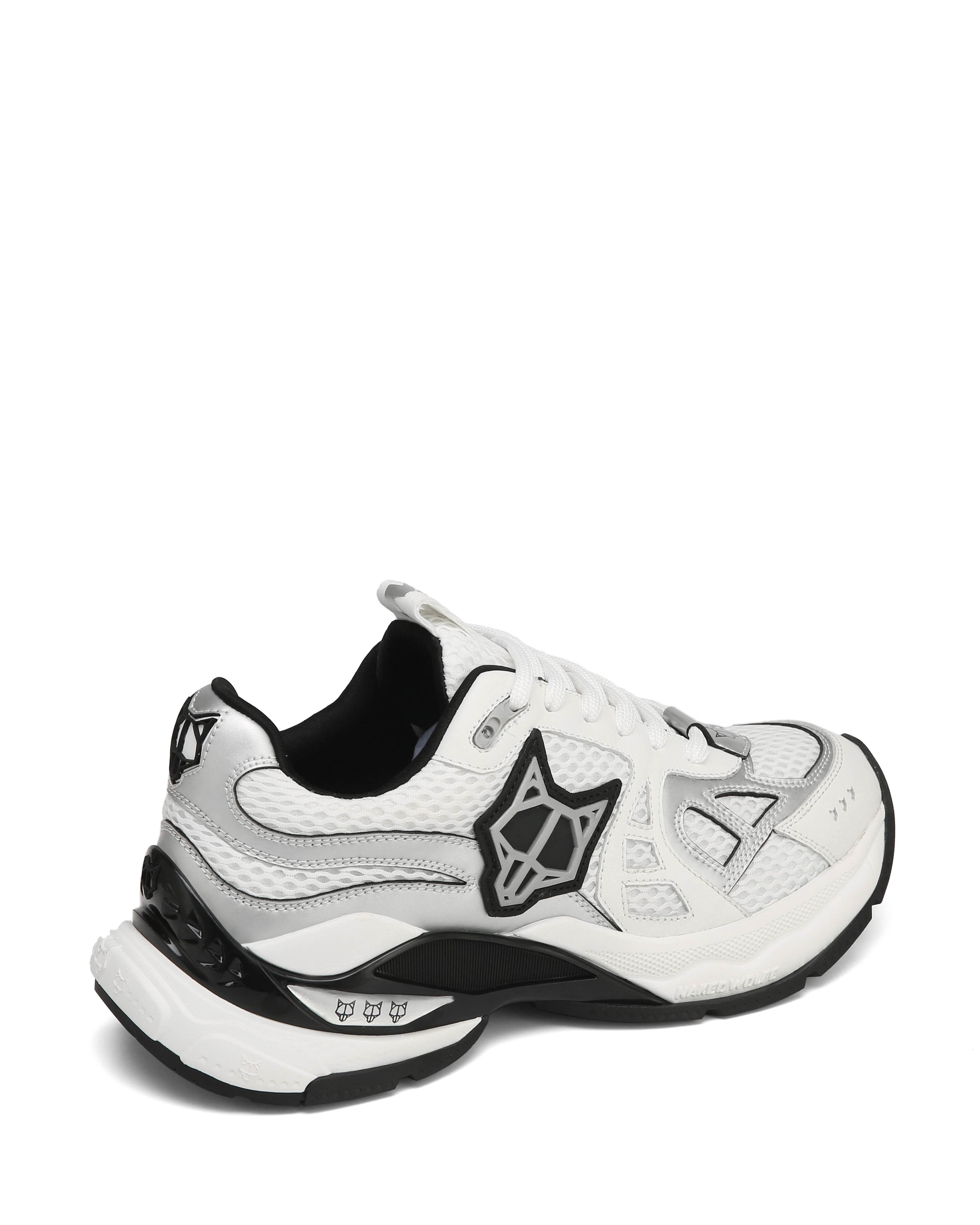 Naked Wolfe Smash Mesh Sneaker, Alternate, color, Silver