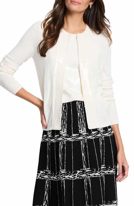 NIC+ZOE Sequin Trim Cardigan