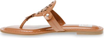 Gotie Laser Cut Studded Thong Sandal