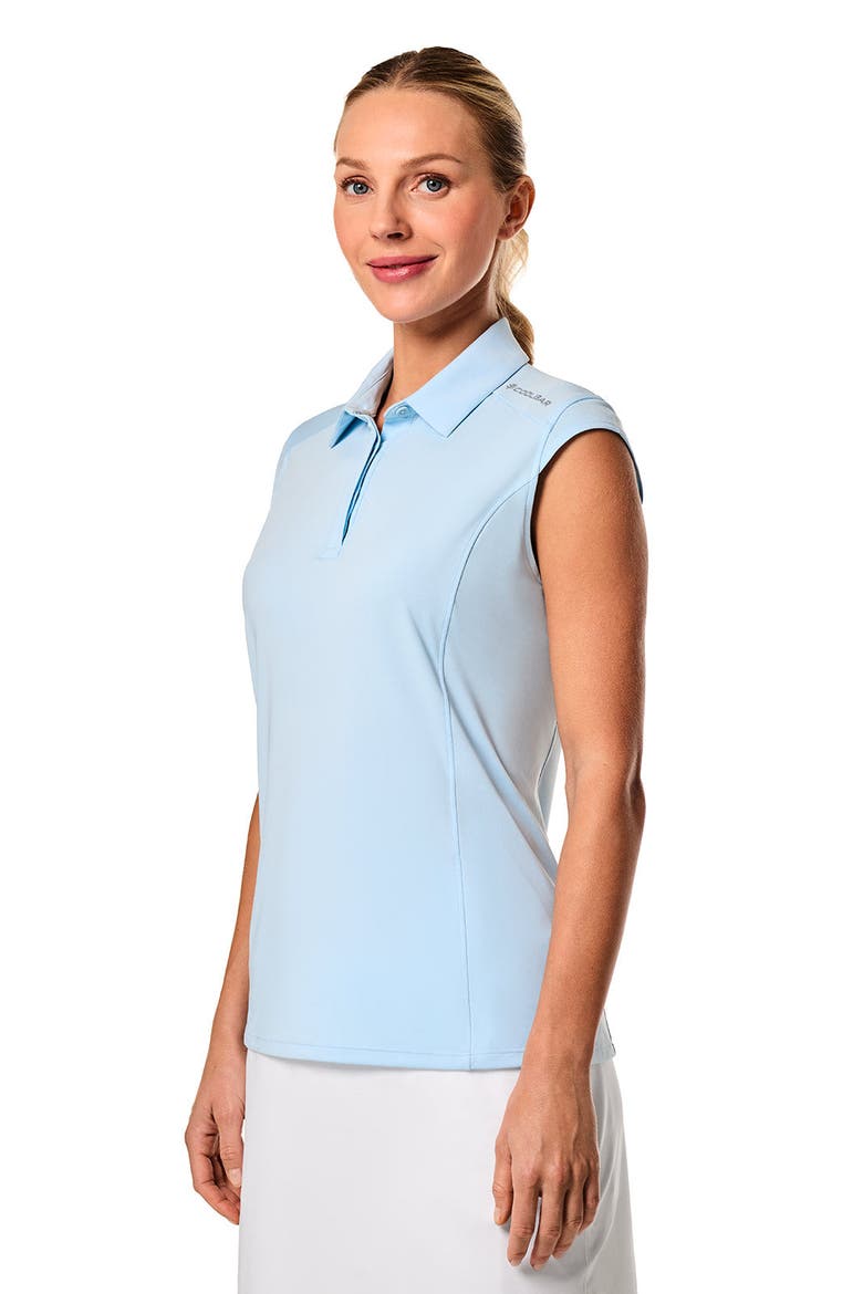 Women's Dew Performance Sleeveless Polo, UPF 50+ Sun Protection, Alternate, color, Skyride
