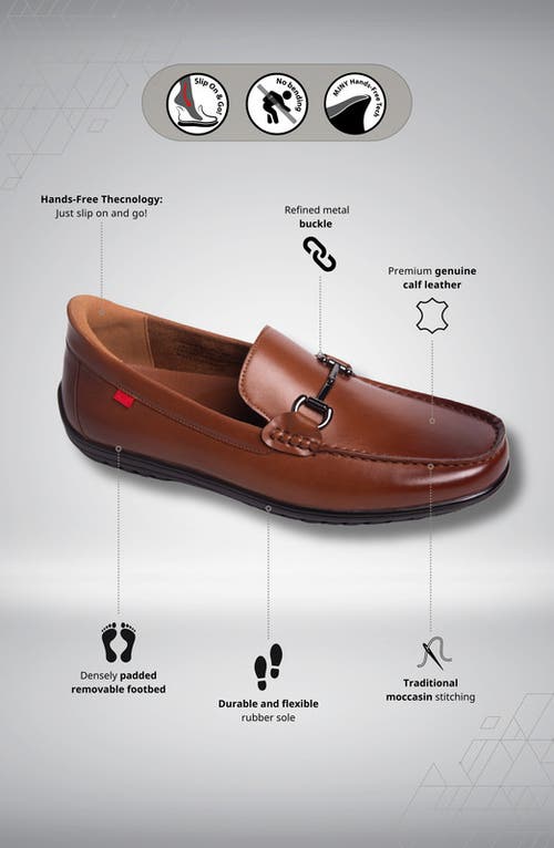 Marc Joseph New York Elliot Road Hands Free Technology Leather Buckle Loafer In Brown