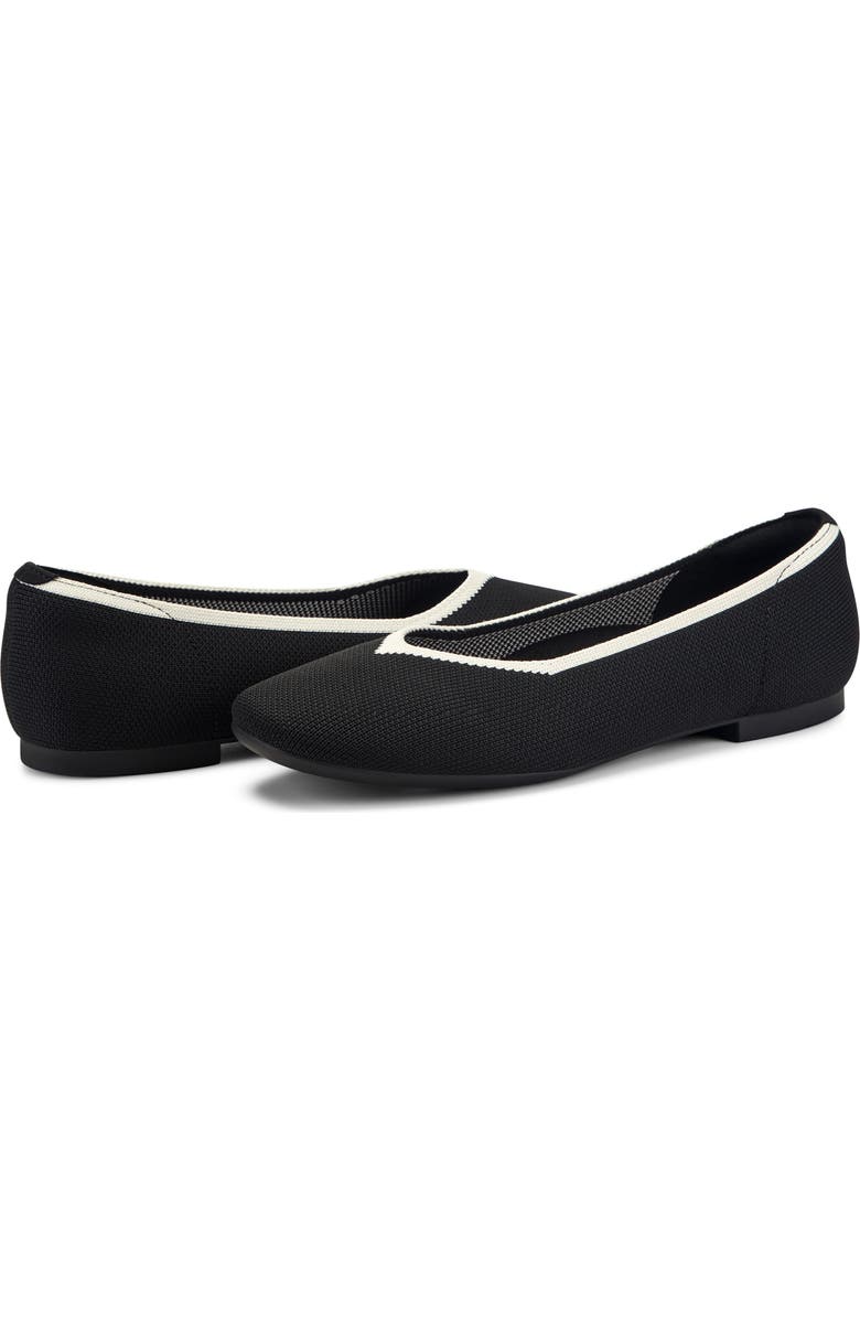 Easy Spirit Norene Flat, Alternate, color, Black