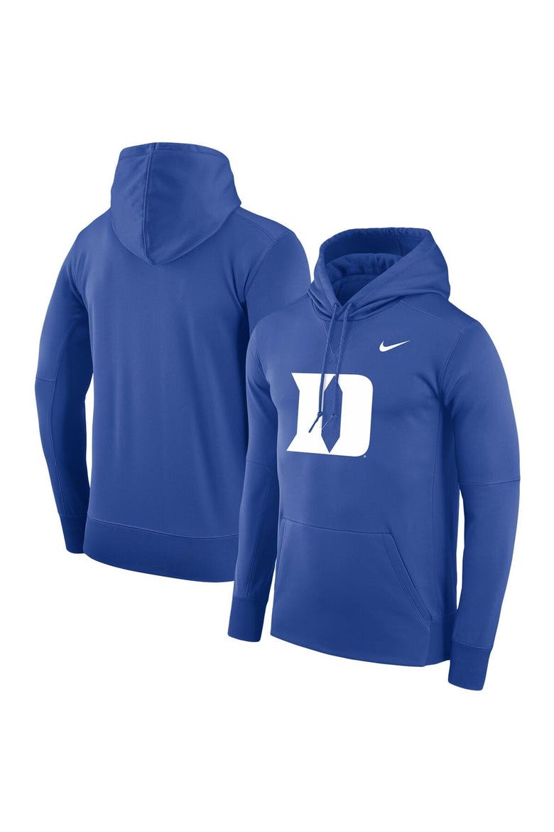 Men's Nike Royal Duke Blue Devils Performance Pullover Hoodie, Main, color, Royal
