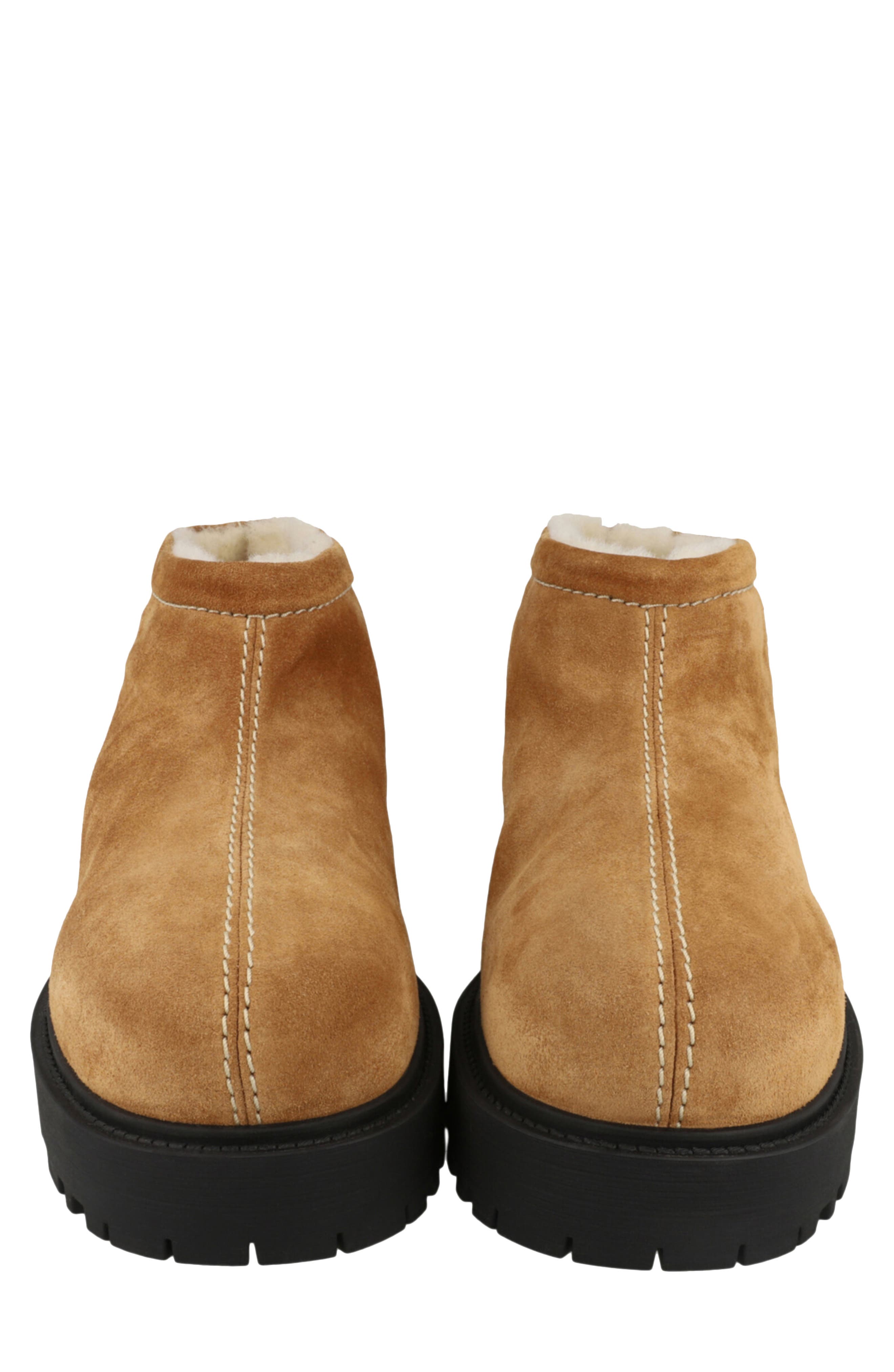 Givenchy Storm Suede Genuine Shearling Lined Boot, Alternate, color, 