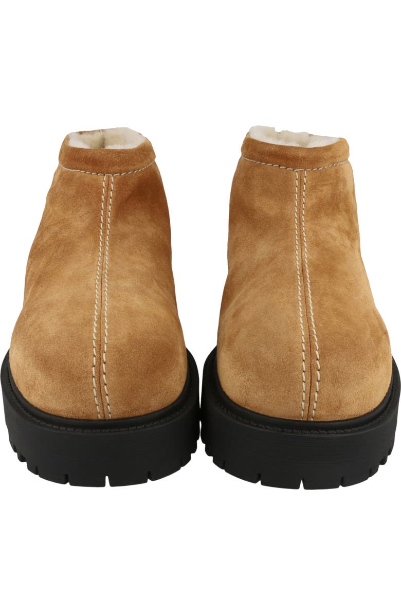 Givenchy Storm Suede Genuine Shearling Lined Boot, Alternate, color, Camel