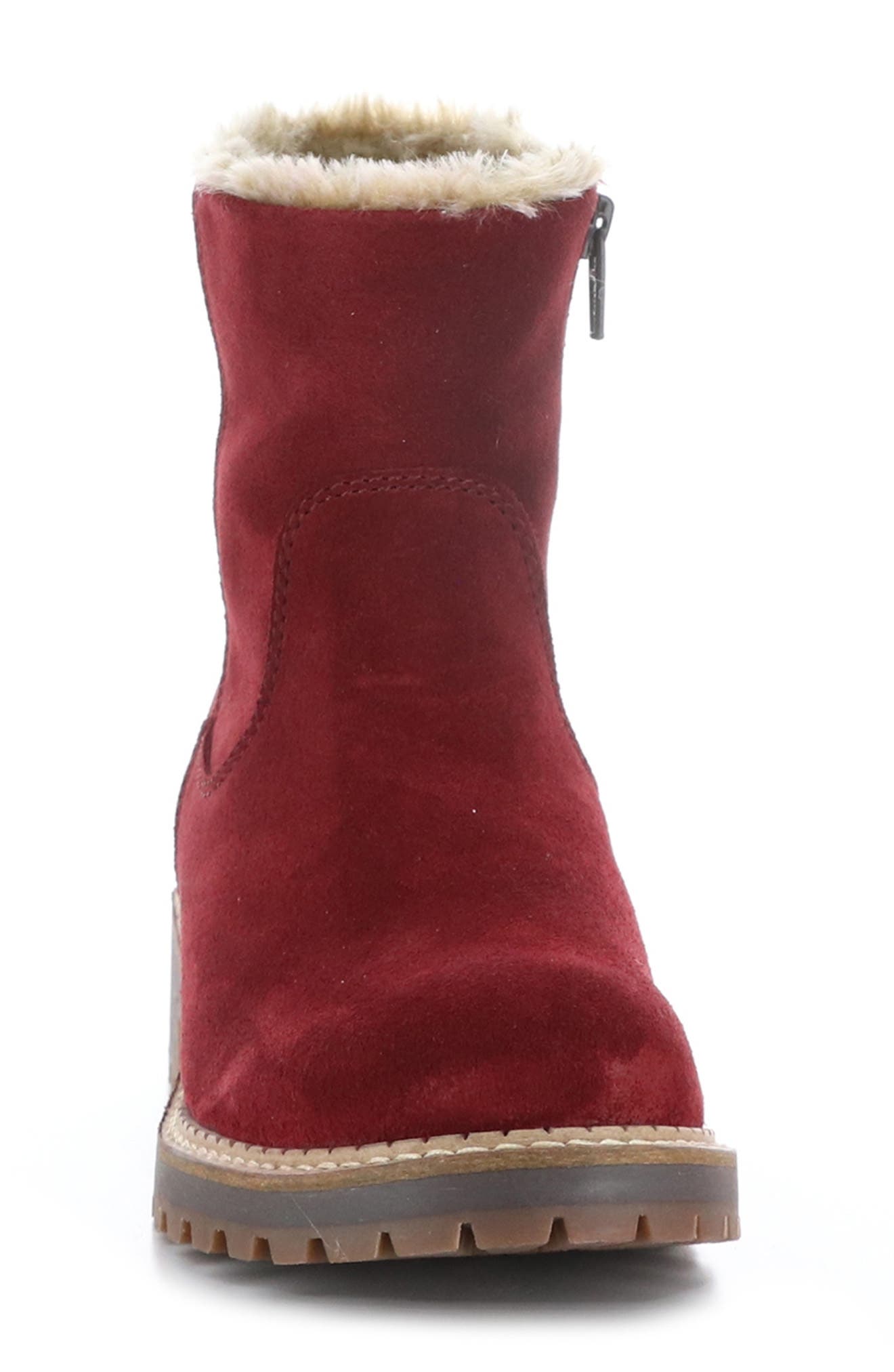 Bos. & Co. Calib Waterproof Bootie, Alternate, color, Sangria Suede/Fantar