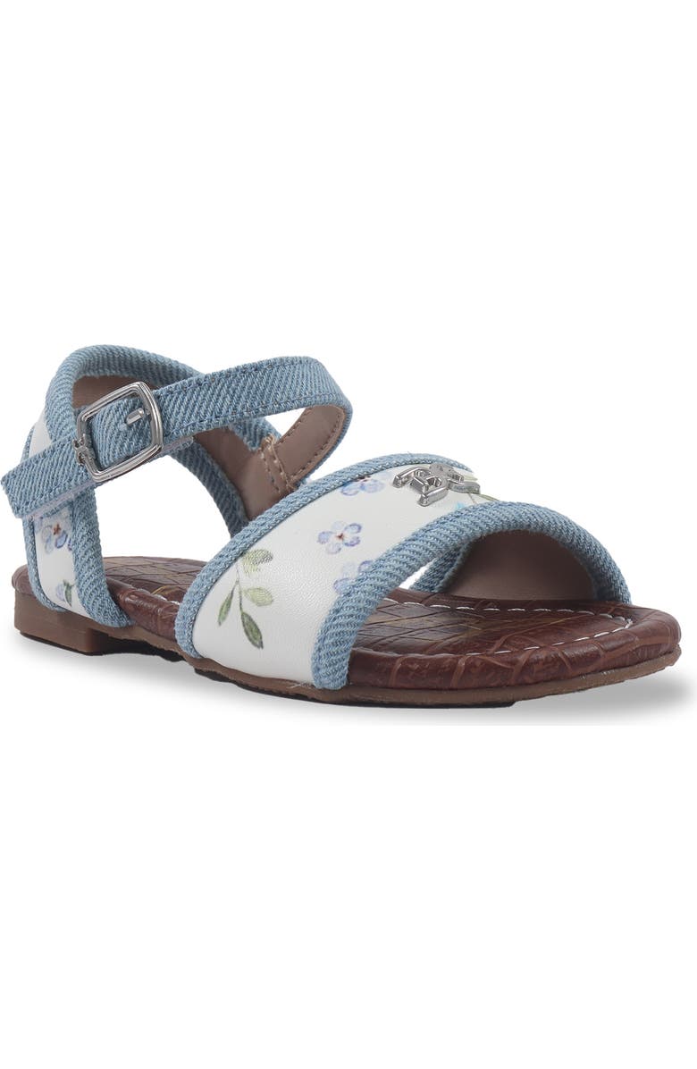 Sam Edelman Kids' Kara Ankle Strap Sandal, Main, color, White Multi