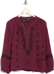 Forgotten Grace Embroidered Cotton Gauze Top