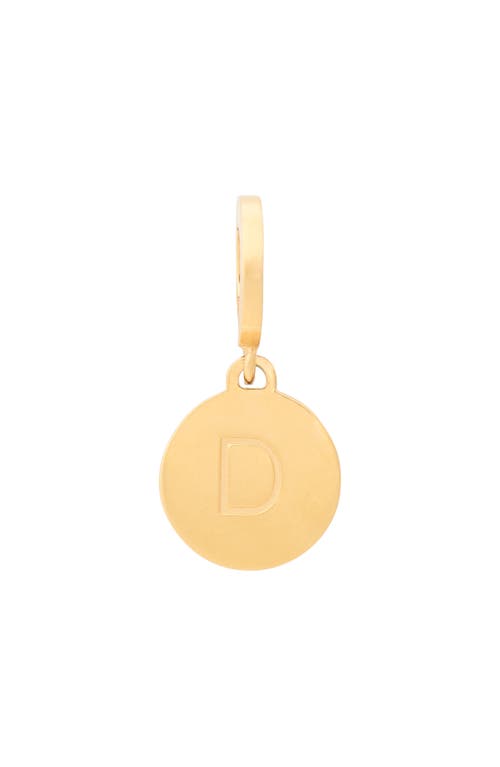 Kate Spade New York Mini D Charm In Gold