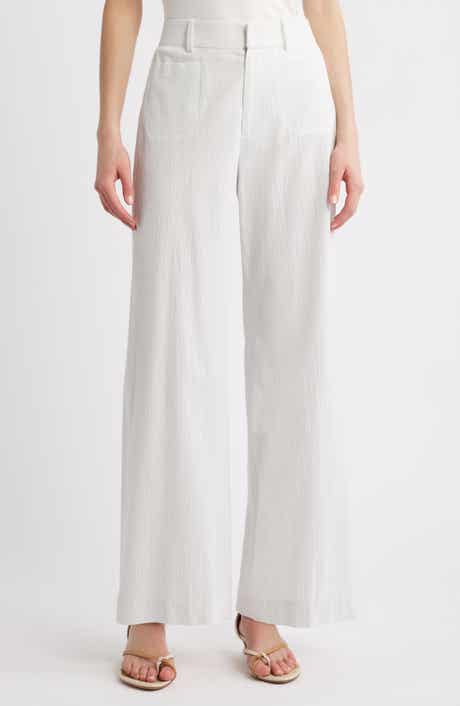FRAME Le Slim Modernist High Waist Wide Leg Pants