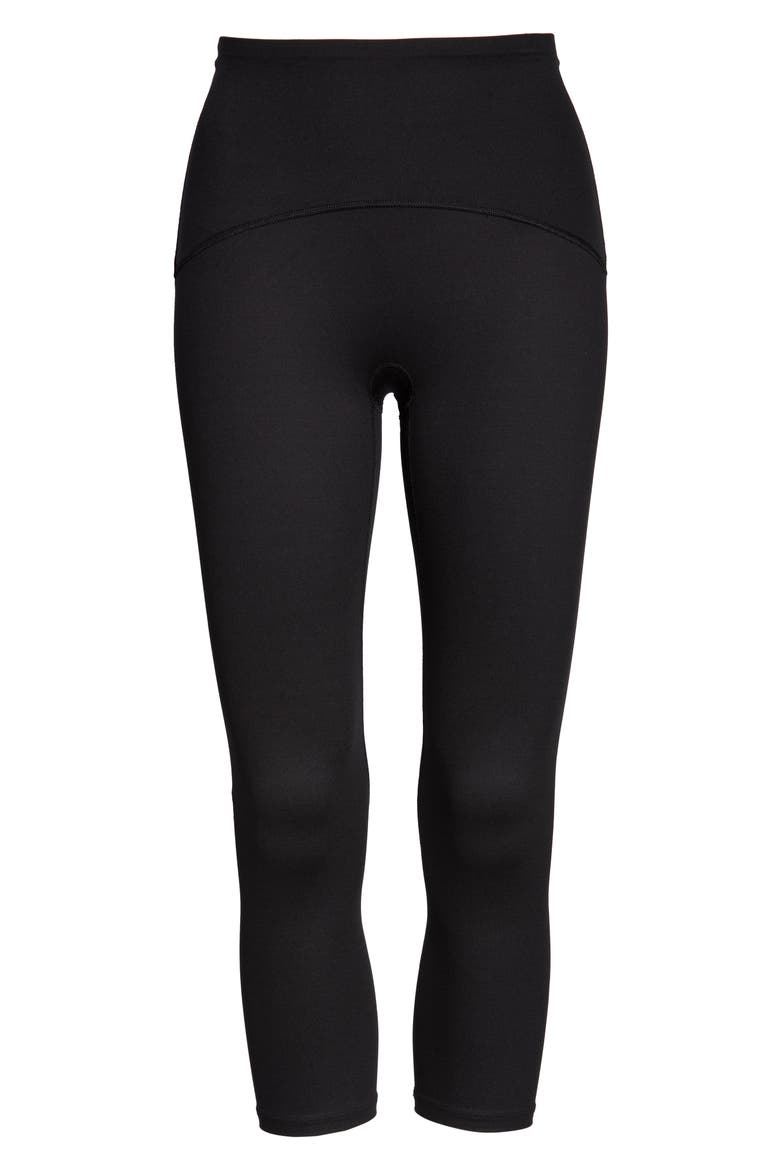 Active Crop Leggings, Alternate, color, BLACK