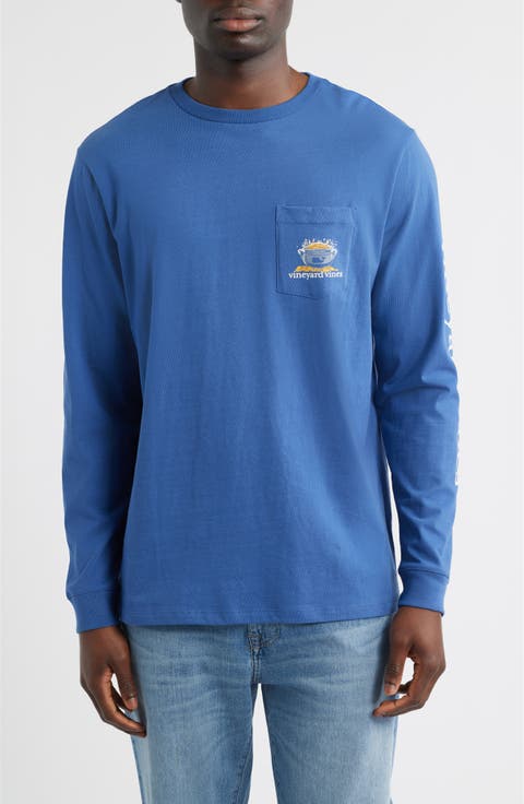 St. Patty's Day Long Sleeve Cotton Graphic Pocket T-Shirt