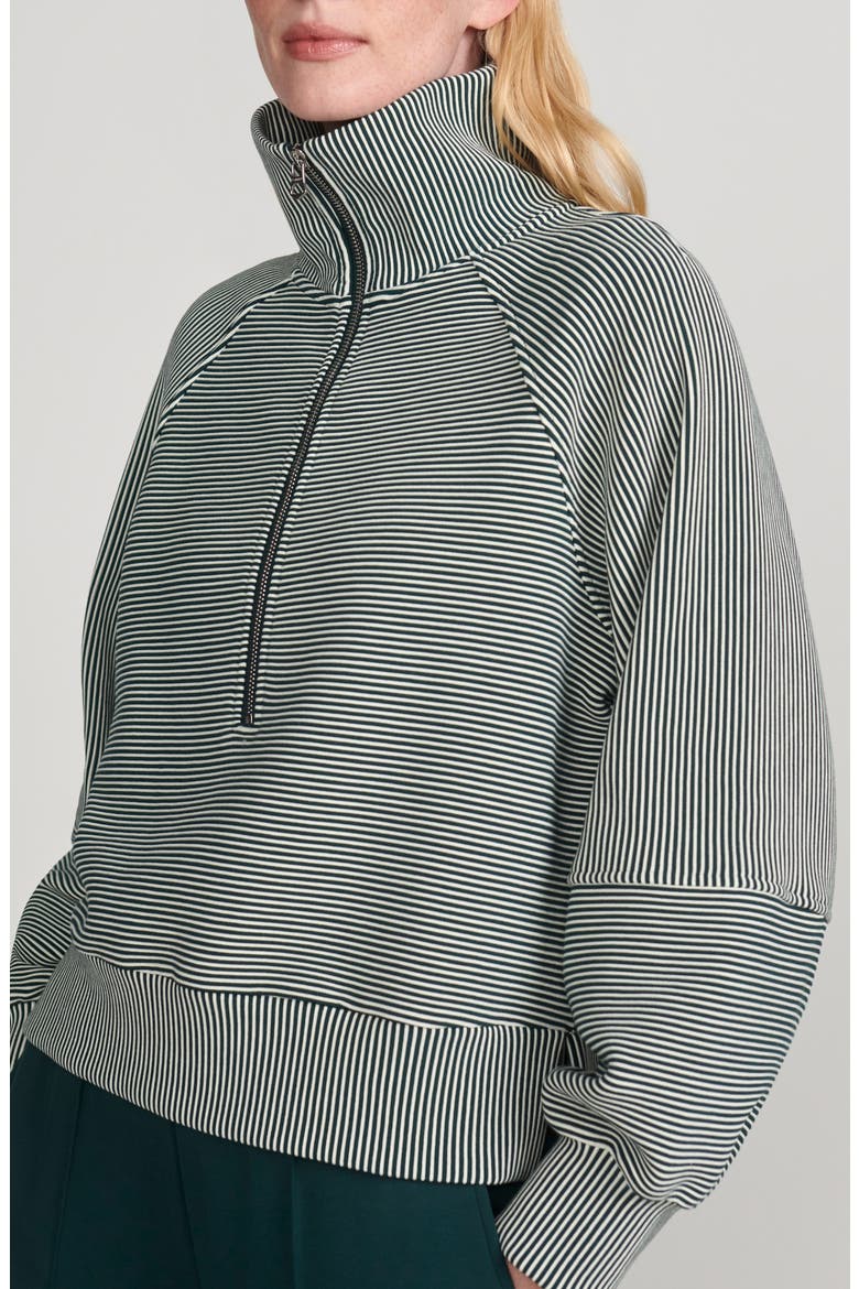 Milano Half-Zip Sweatshirt, Alternate, color, PONDEROSA PINE / PRISTINE