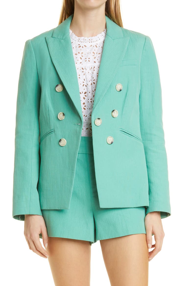 Emsley Cotton & Linen Jacket, Main, color, AGATE GREEN