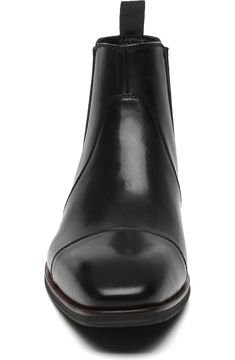 La Milano Crest Cap Toe Chelsea Boot, Alternate, color, Black