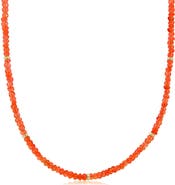 The Lovery Fine Jewelry Carnelian Bead Necklace