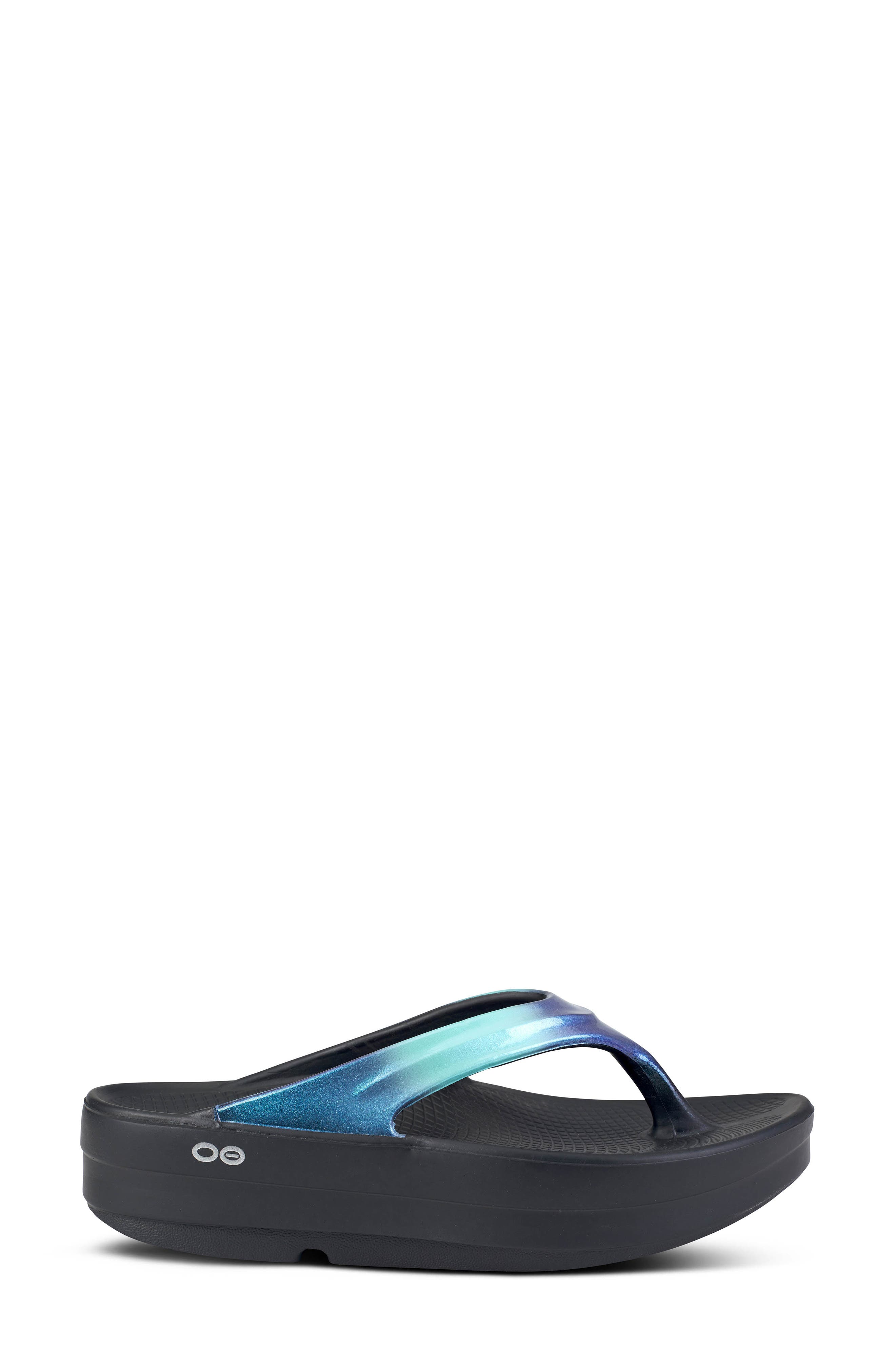 Oofos OOmega OOlala Luxe Flip Flop, Alternate, color, 