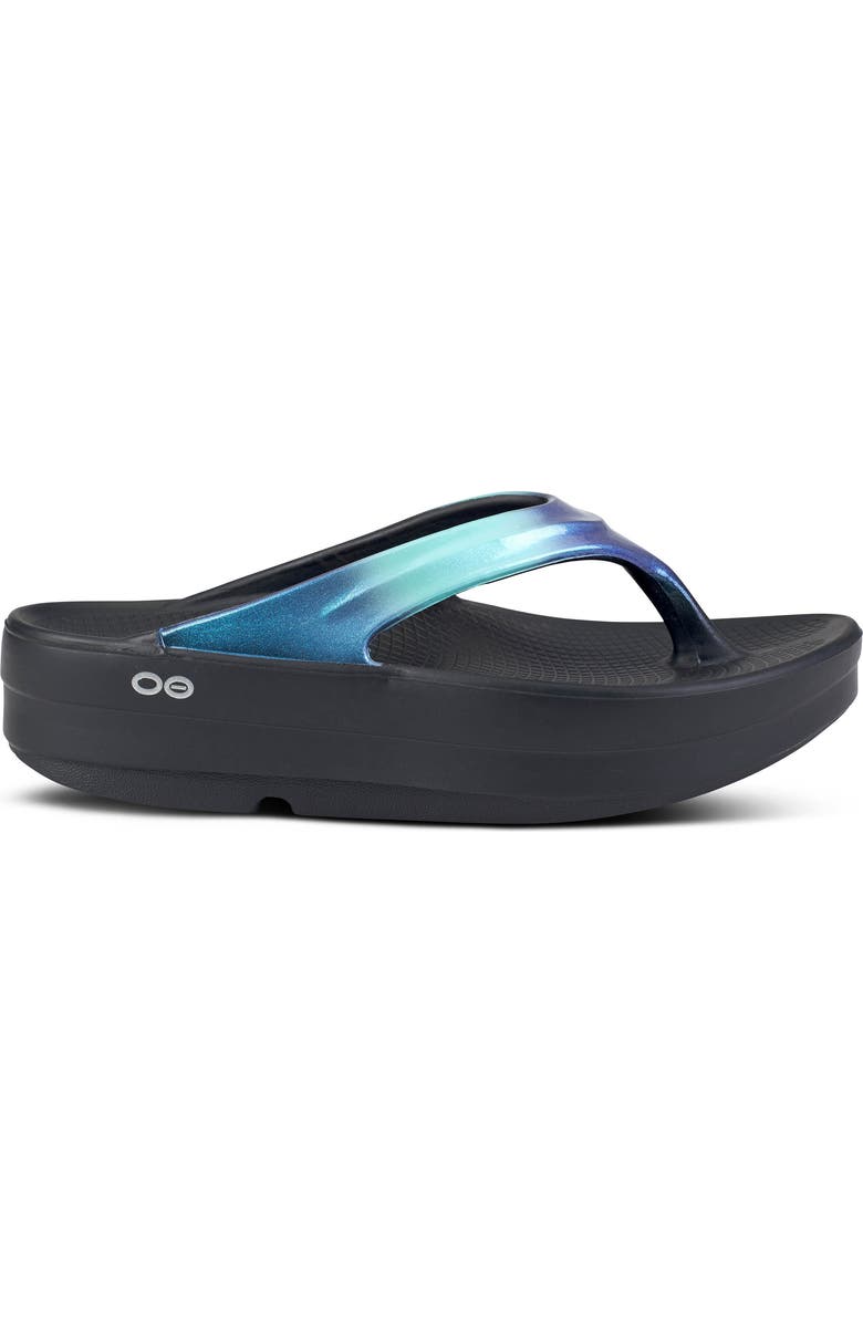 Oofos OOmega OOlala Luxe Flip Flop, Alternate, color,