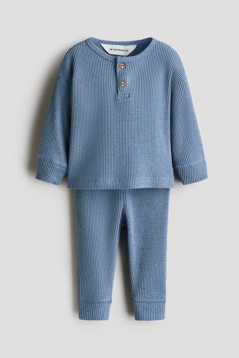 2-piece Waffled Cotton Set