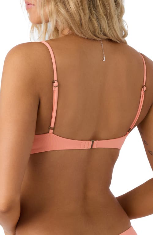 O'neill Saltwater Solids Pismo Bikini Top In Desert Flower