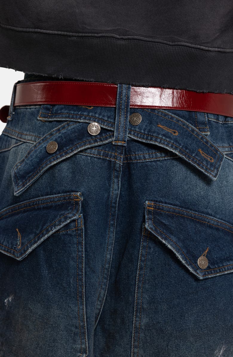 JADED LONDON Cinch Painter Baggy Jeans, Alternate, color, Blue