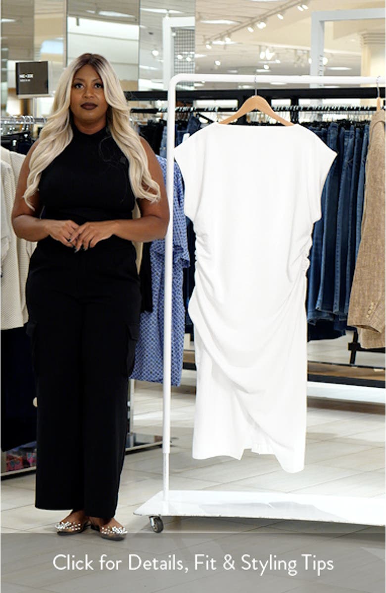 Cap Sleeve Ruched Dress, sales video thumbnail