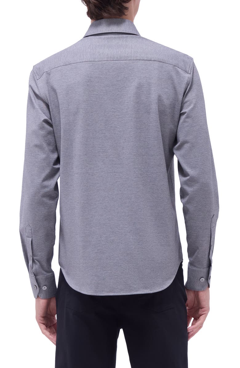 Bugatchi James OoohCotton<sup>®</sup> Button-Up Shirt, Alternate, color, Black