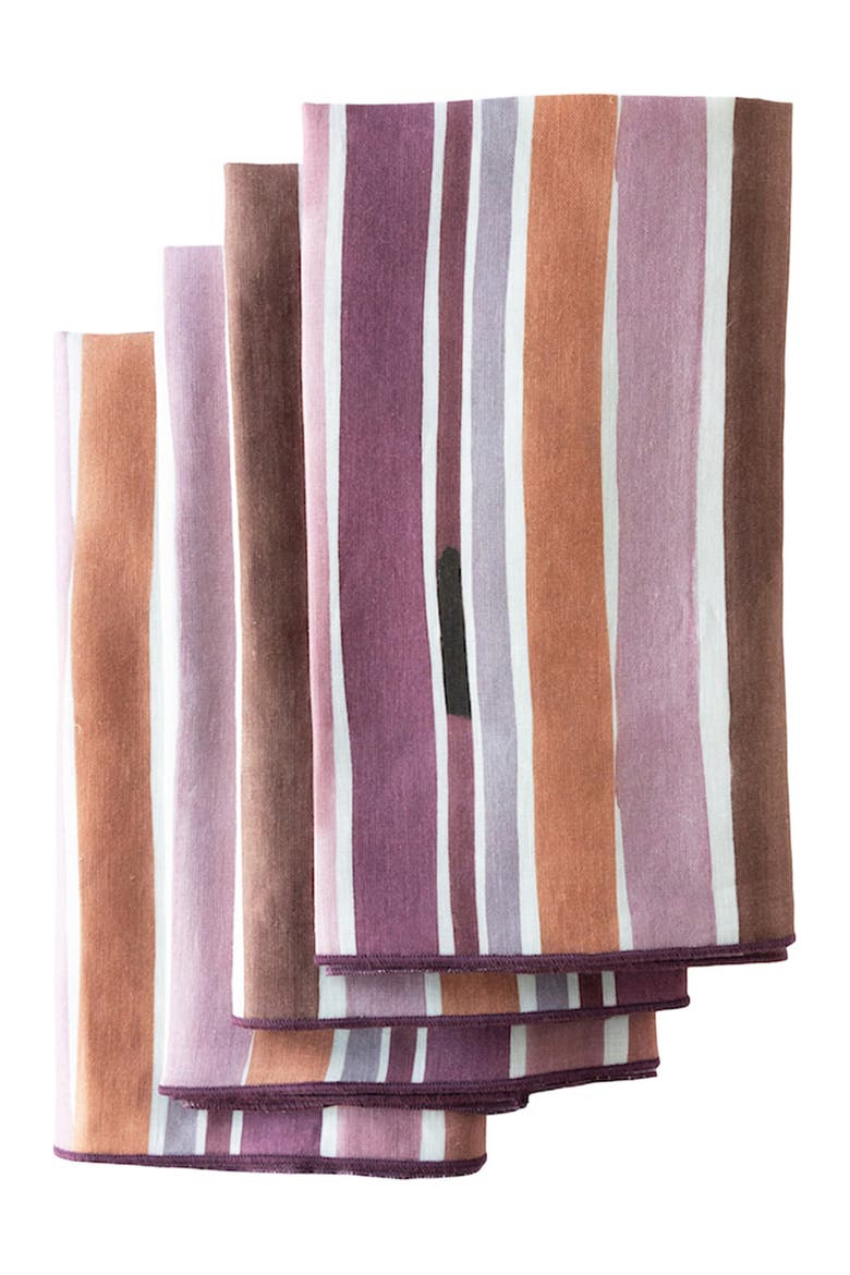 Lisbon Stripe Napkin Set of 4, Main, color, Lisbon Stripe