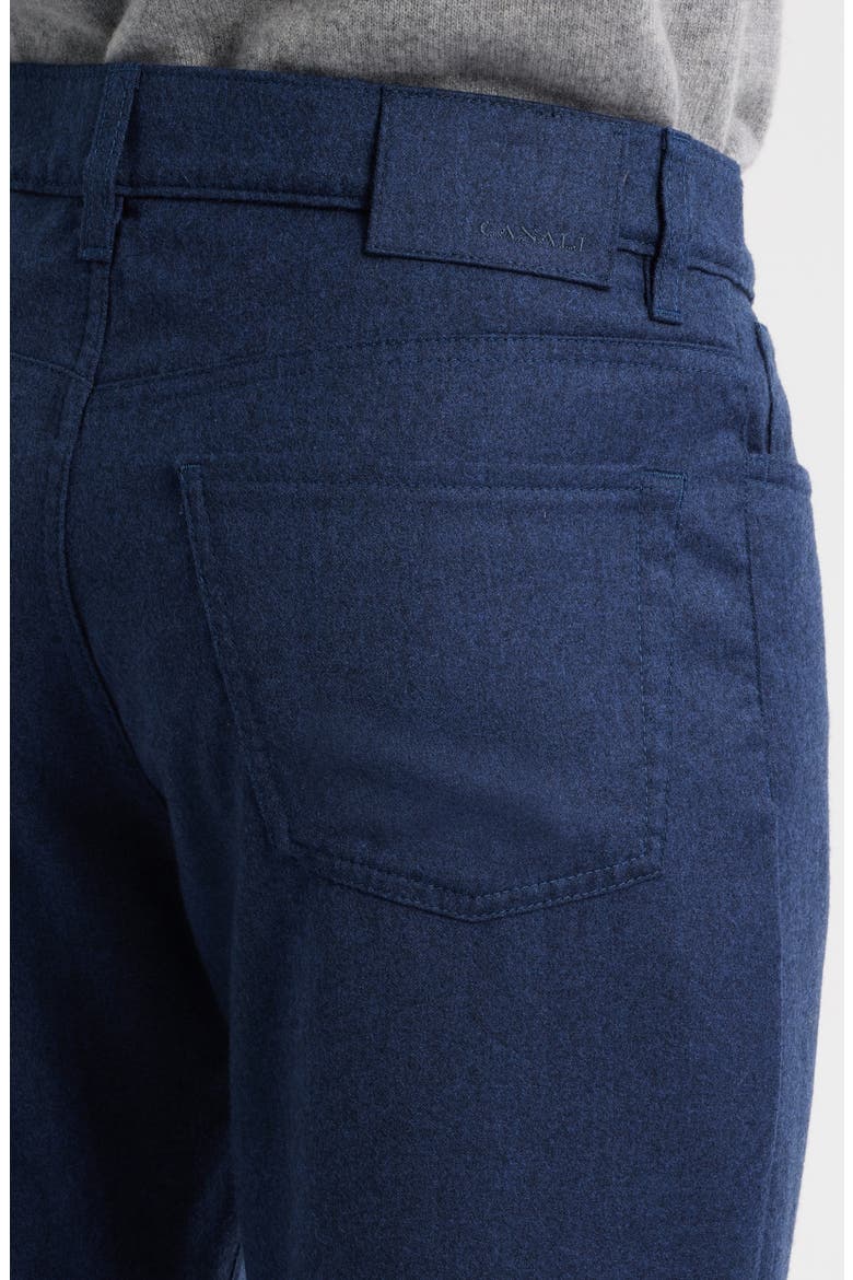 Regular Fit Wool Flannel Pants, Alternate, color, BLUE