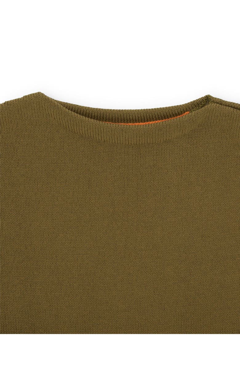 Fortela Noah Cotton Crewneck Sweater, Alternate, color, Khaki
