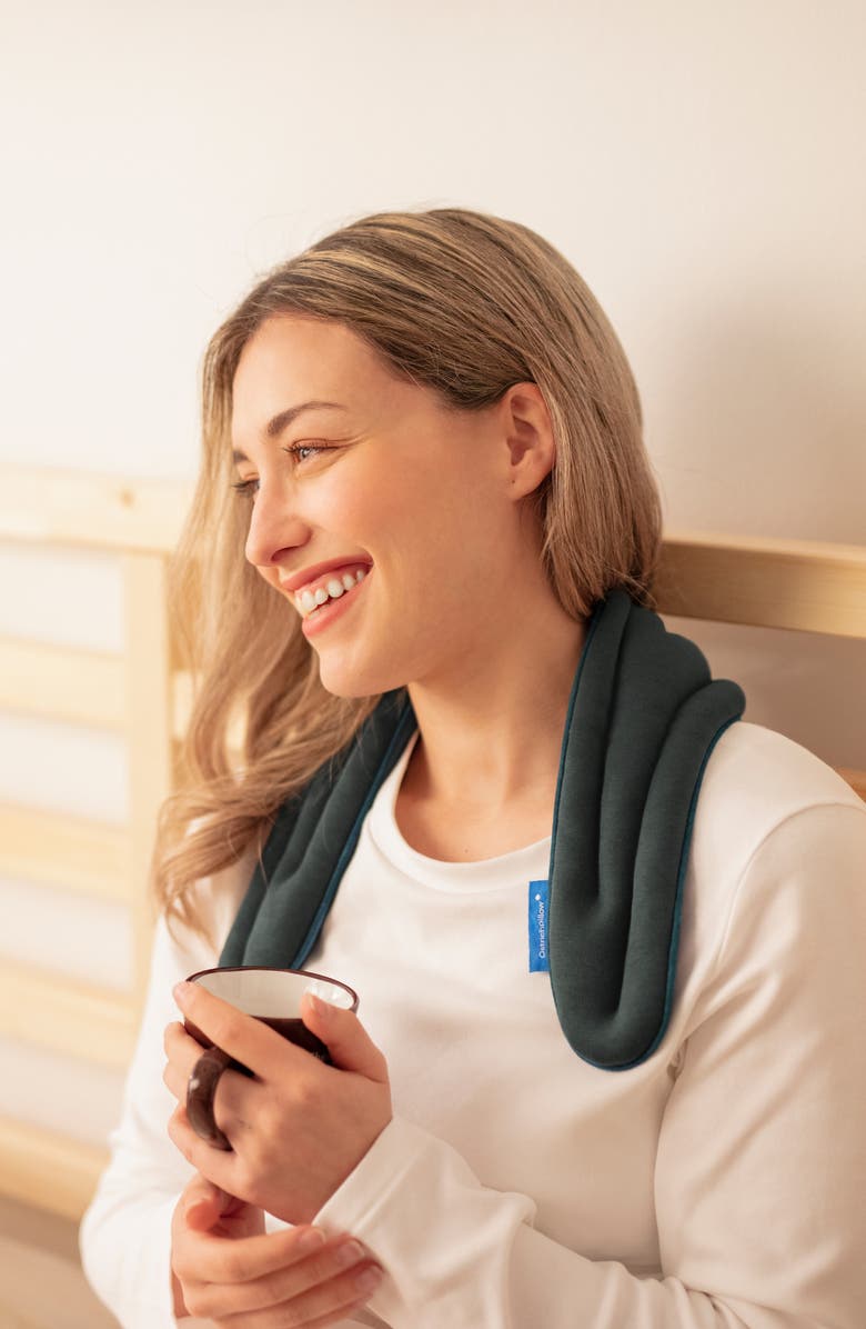 Ostrichpillow Heatable Neck Wrap, Alternate, color, Forest Green